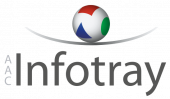 Logo von AAC Infotray - Anbieter von leistungsstarken Softwarelösungen für verschiedene Branchen, inklusive LIMS.