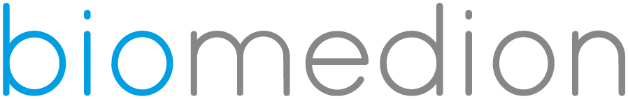 biomedion-Logo – Softwareunternehmen für die Life-Science-Branche, spezialisiert auf datengesteuerte Lösungen und GxP-konforme Langzeitarchivierung